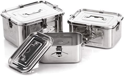 small stainless steel box with lid|stainless steel rectangular containers.